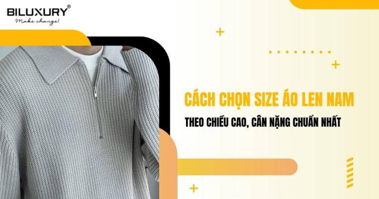 cách chọn size áo len nam